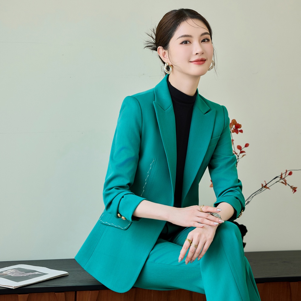 Wedding host coat commuting a buckle business suit for women