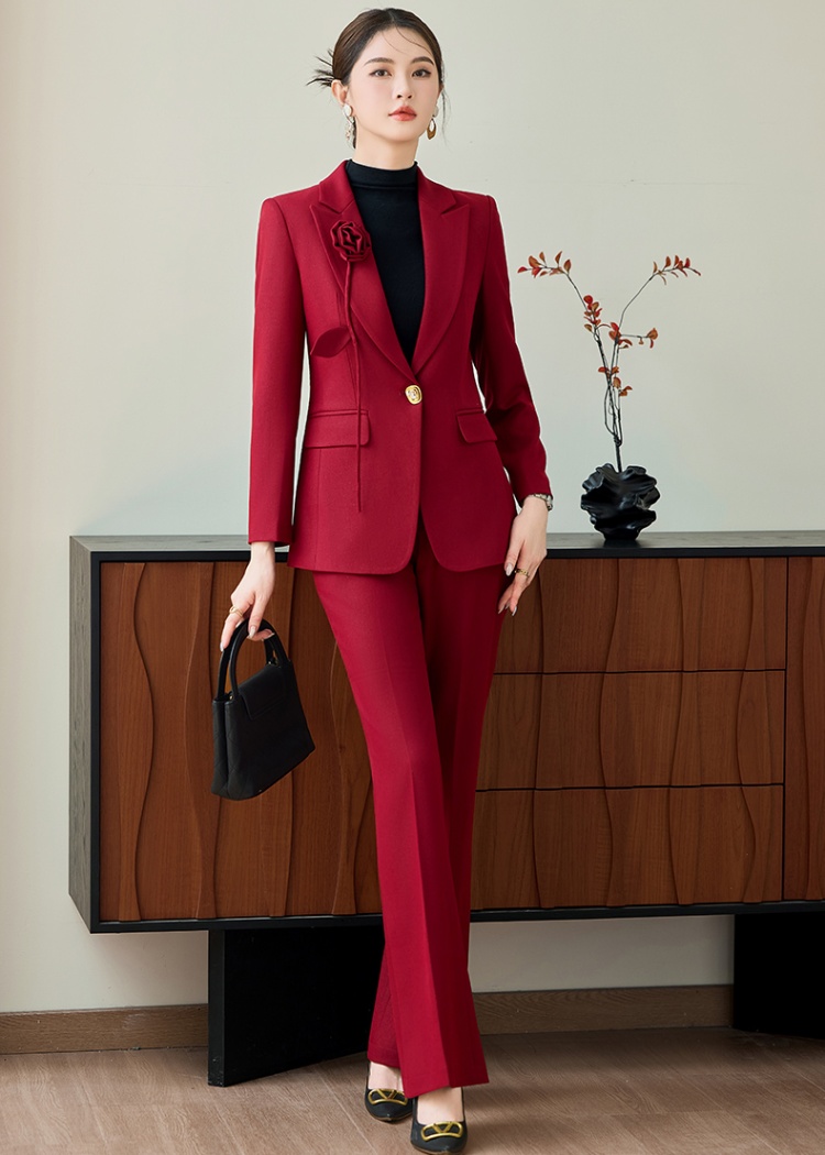 Commuting suit pants business suit 2pcs set for women
