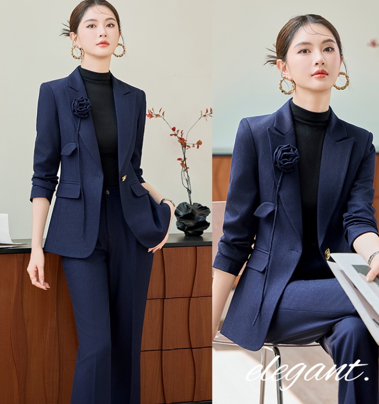 Commuting suit pants business suit 2pcs set for women