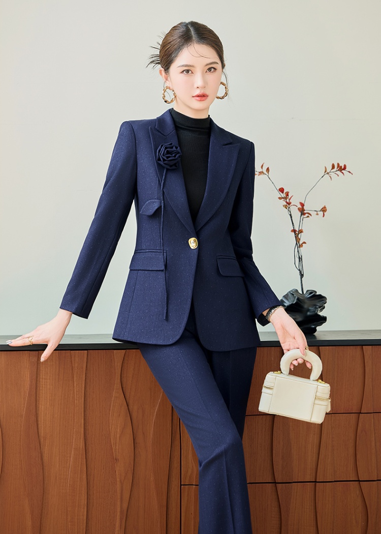 Commuting suit pants business suit 2pcs set for women
