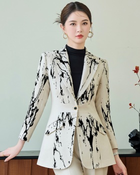 Commuting a buckle overalls coat wedding slim business suit