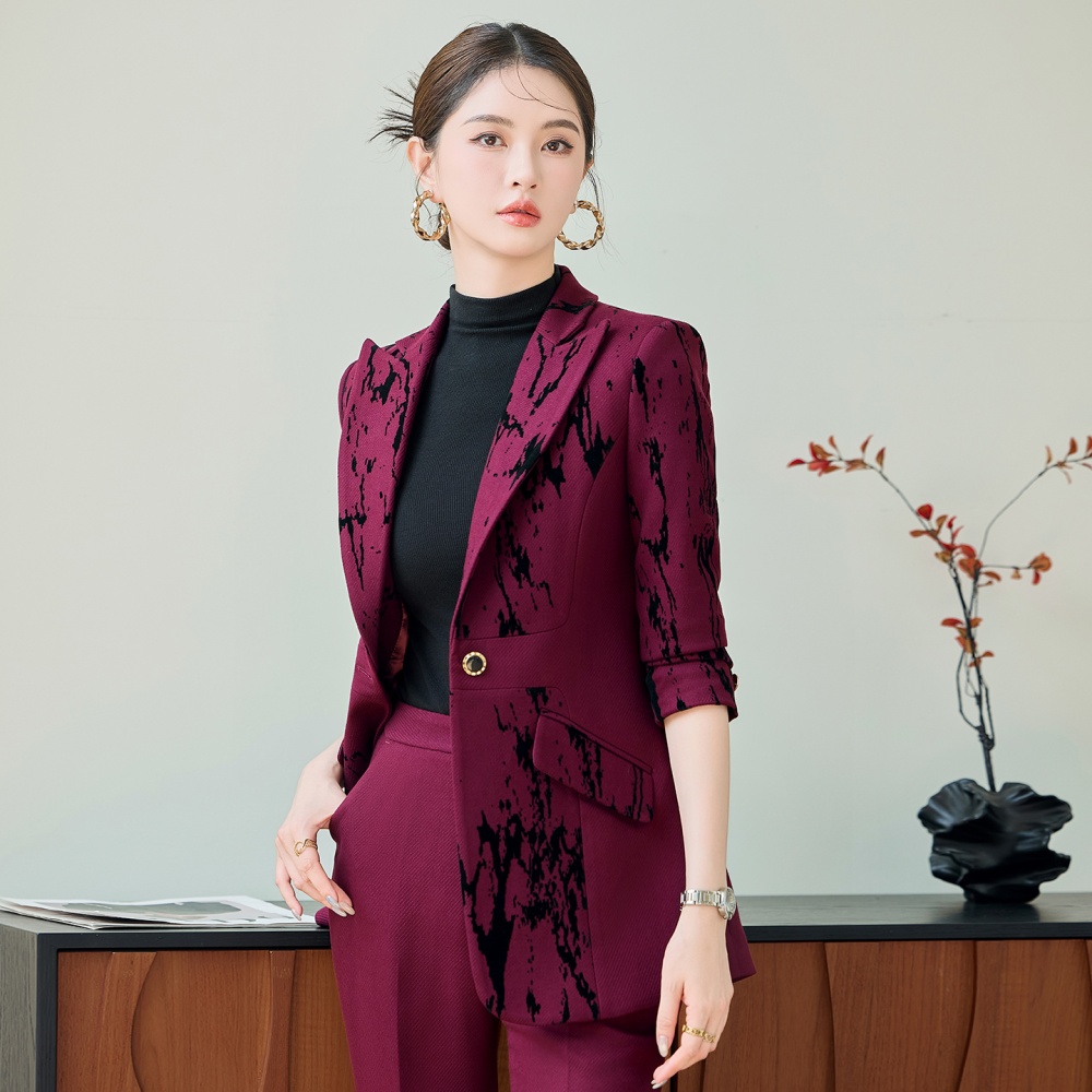 Commuting a buckle overalls coat wedding slim business suit