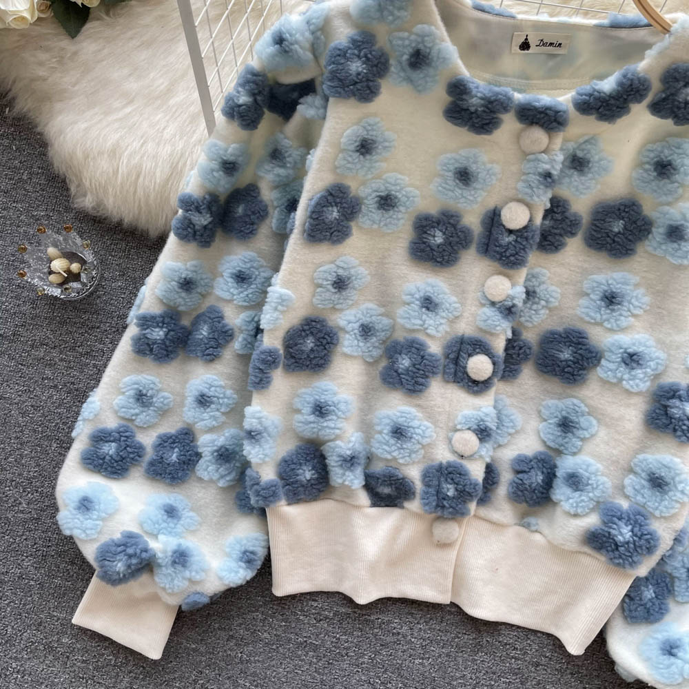 Autumn and winter retro jacket single-breasted cardigan