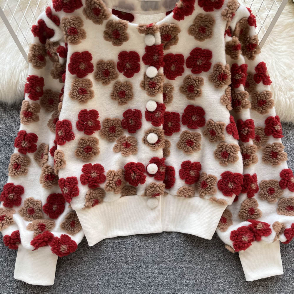 Autumn and winter retro jacket single-breasted cardigan