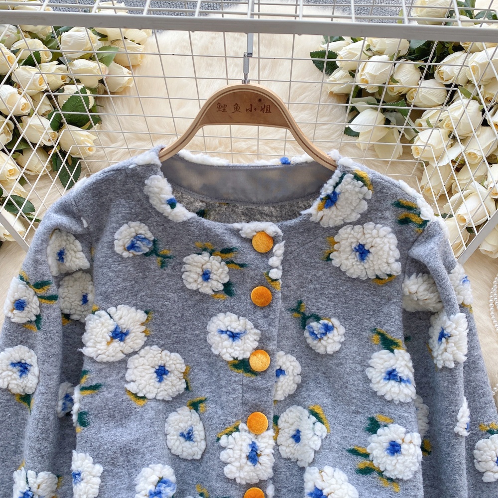 Autumn and winter retro jacket single-breasted cardigan