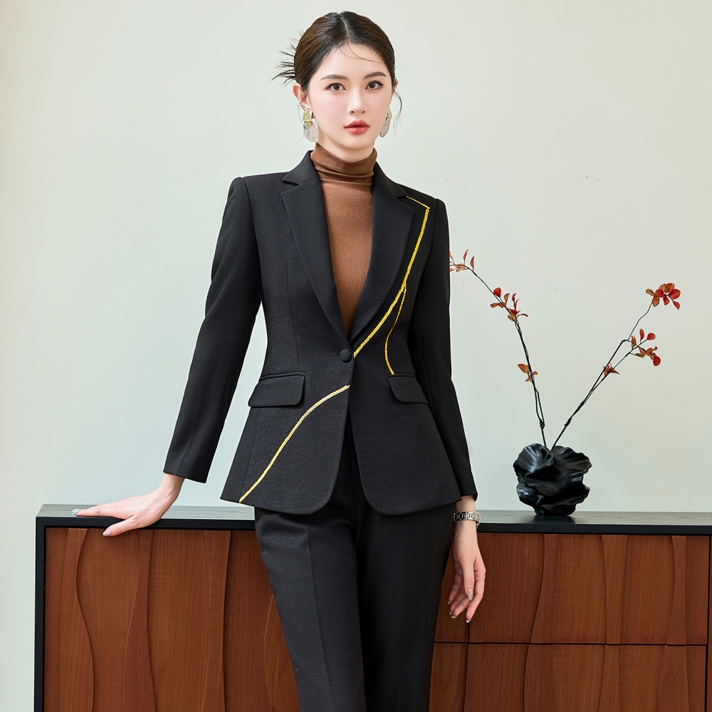 Autumn profession business suit slim host coat for women