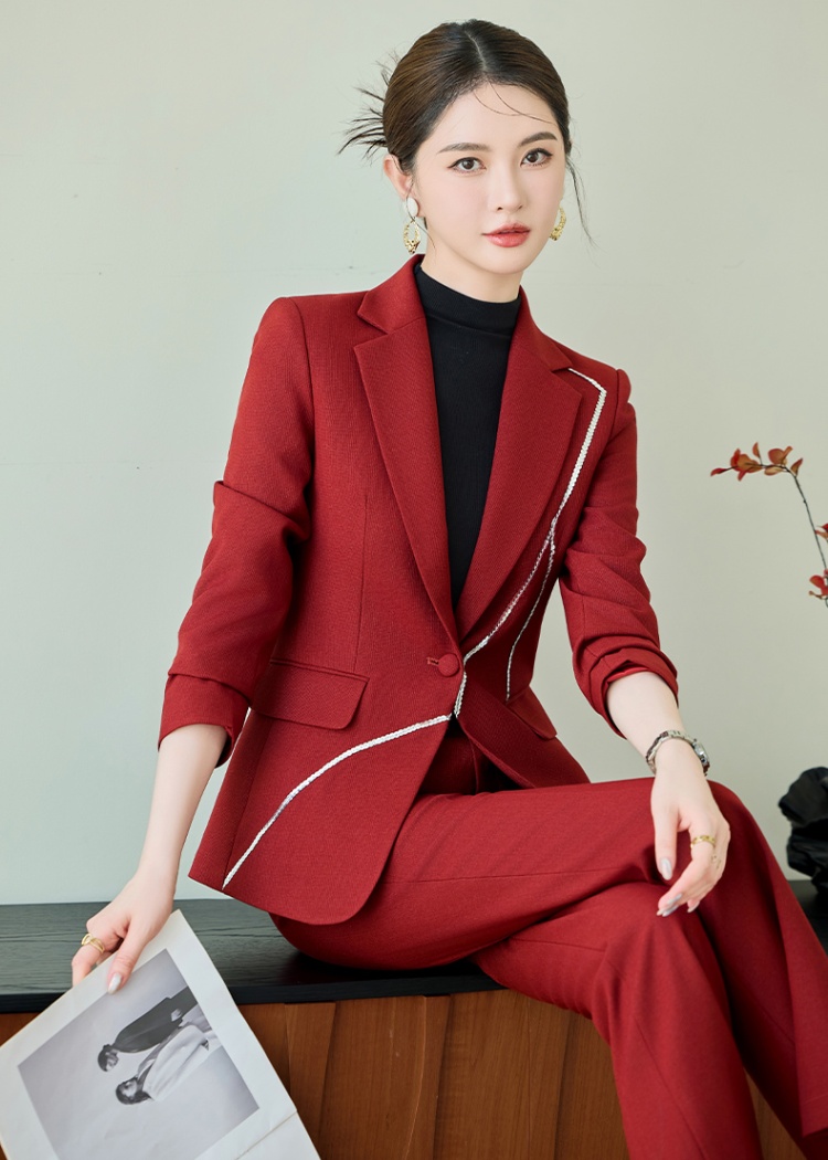 Autumn business suit commuting suit pants 2pcs set for women