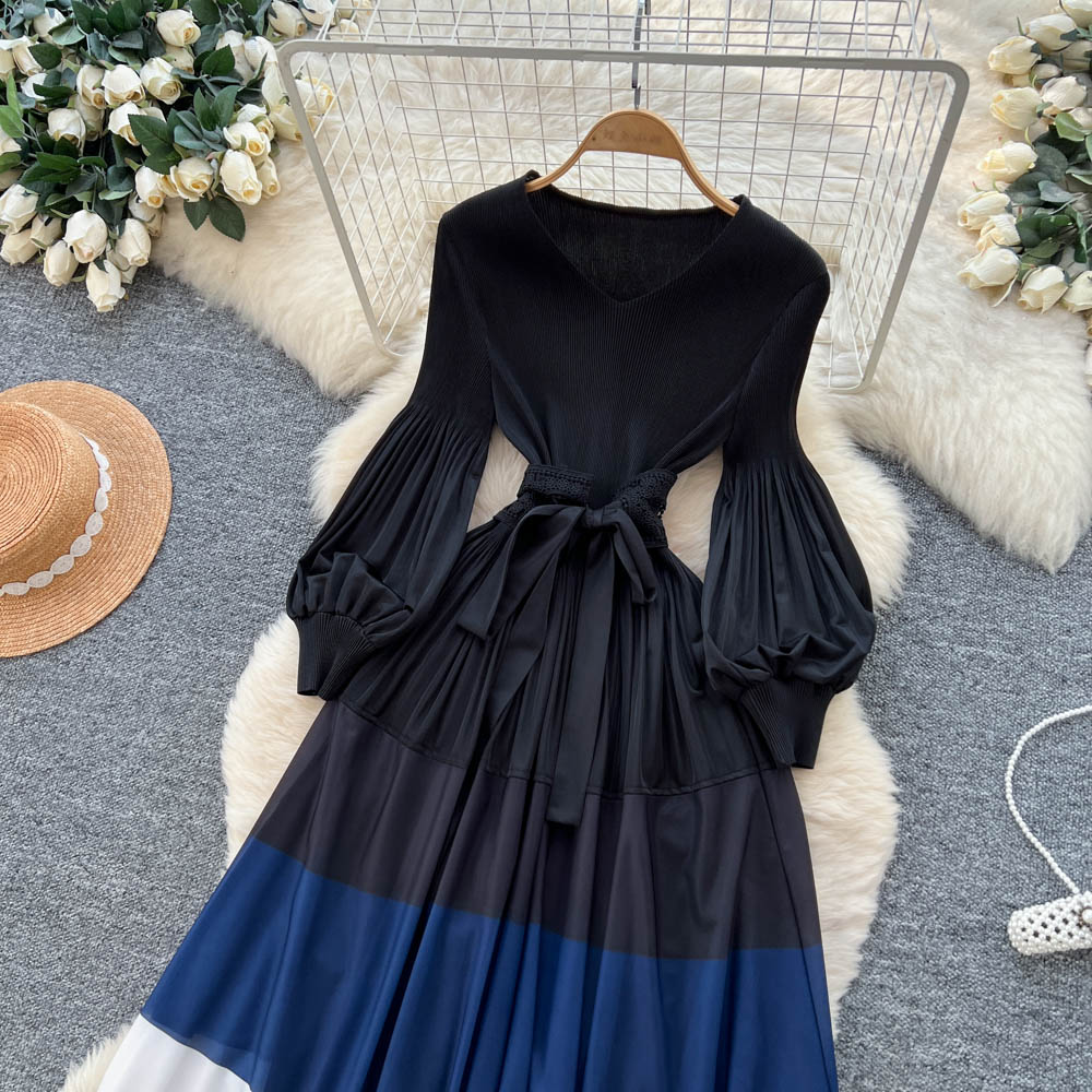 Printing dress bandage long dress for women