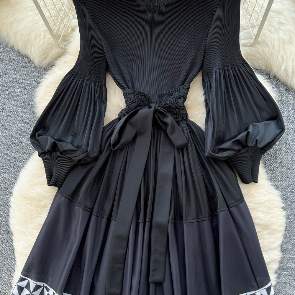 Printing dress bandage long dress for women