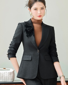 Slim profession overalls coat a buckle host business suit