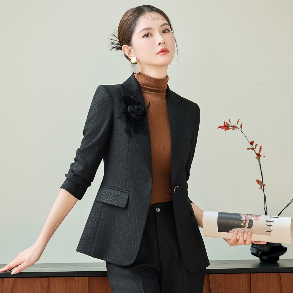 Slim profession overalls coat a buckle host business suit