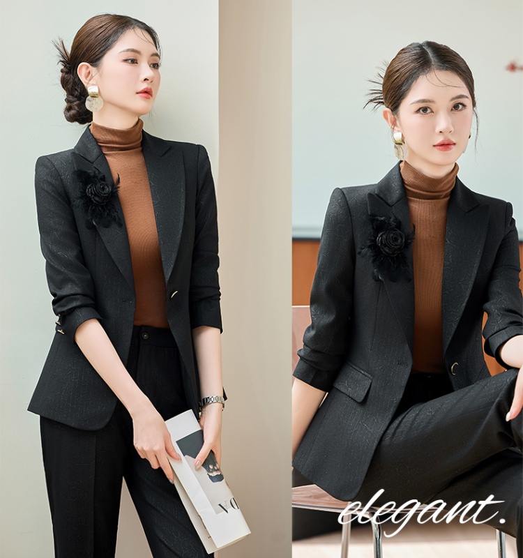 Host business suit commuting suit pants 2pcs set for women