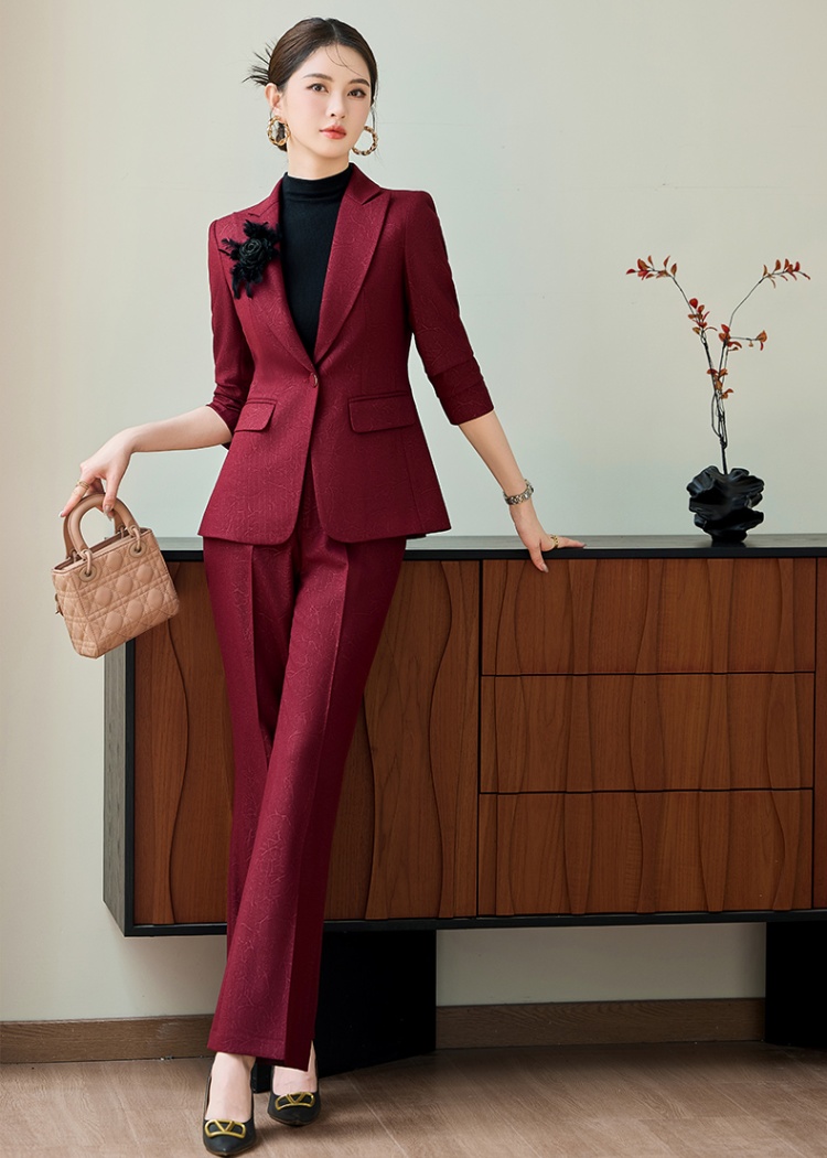 Host business suit commuting suit pants 2pcs set for women