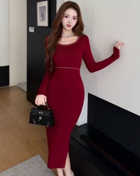 Autumn and winter dress temperament long dress for women