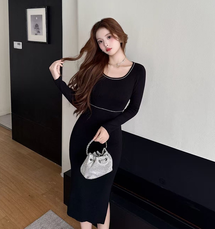 Autumn and winter dress temperament long dress for women
