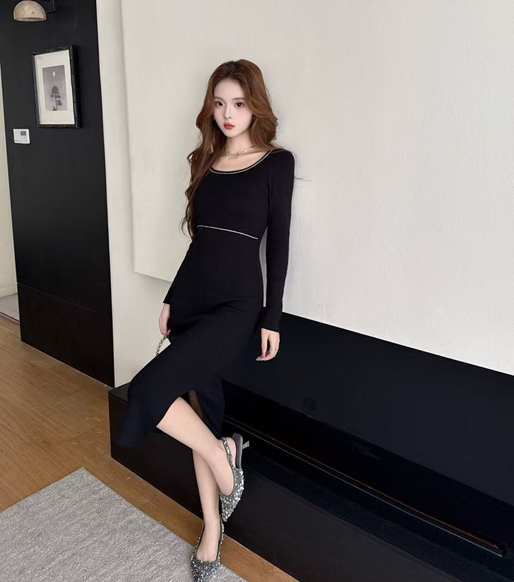 Autumn and winter dress temperament long dress for women