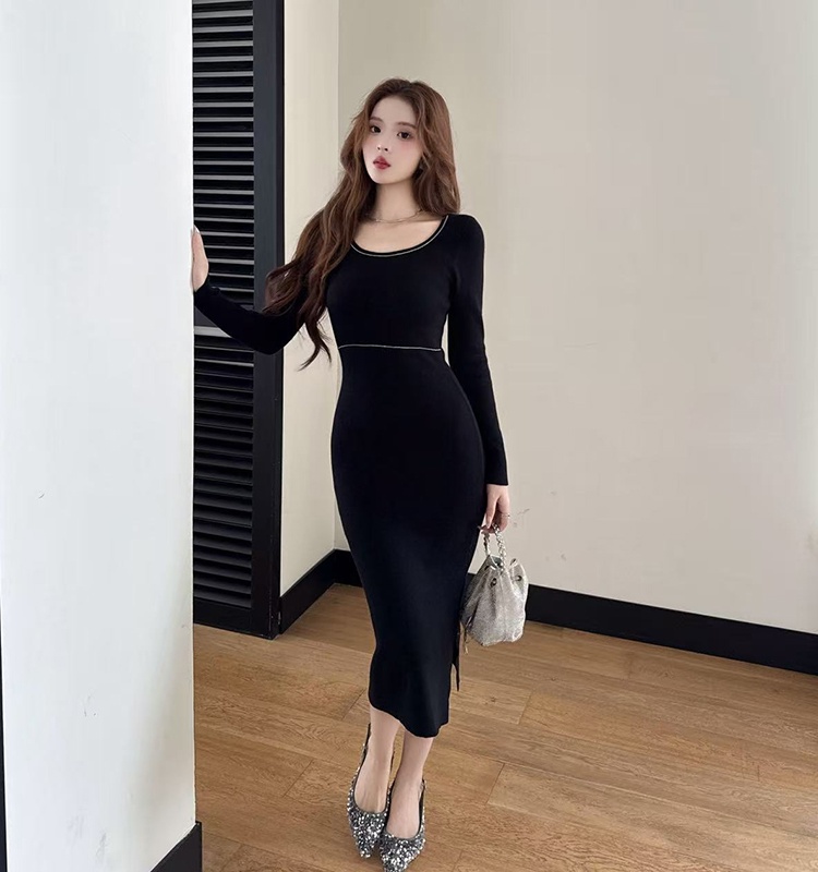 Autumn and winter dress temperament long dress for women