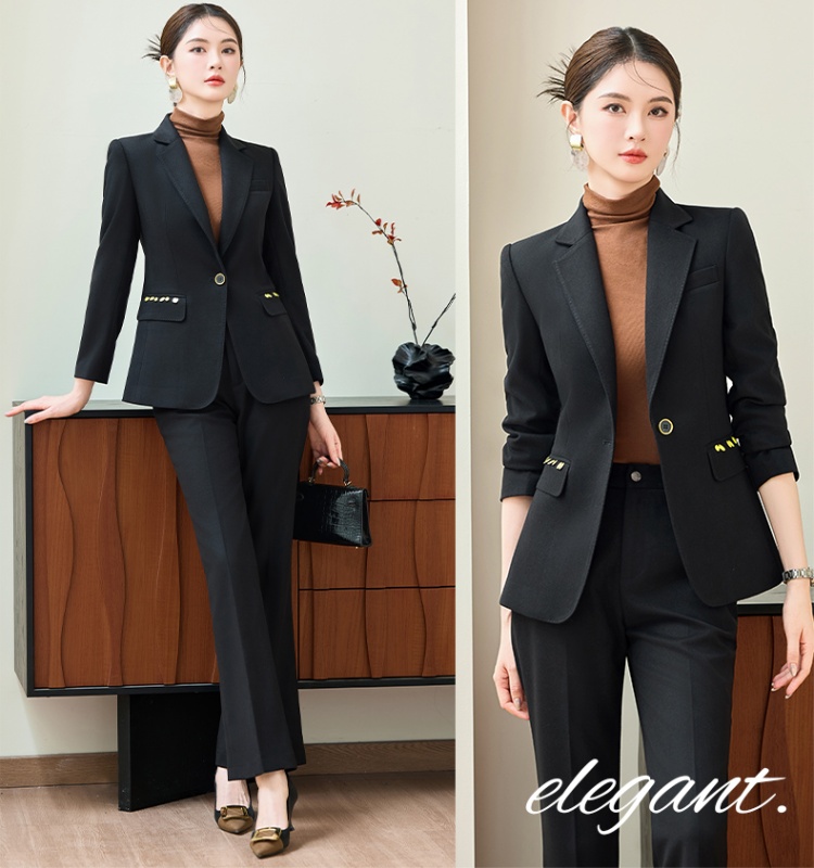 Autumn suit pants business suit 2pcs set for women