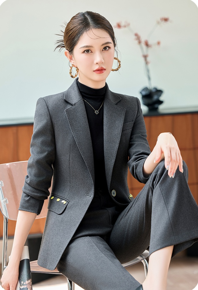 Autumn suit pants business suit 2pcs set for women