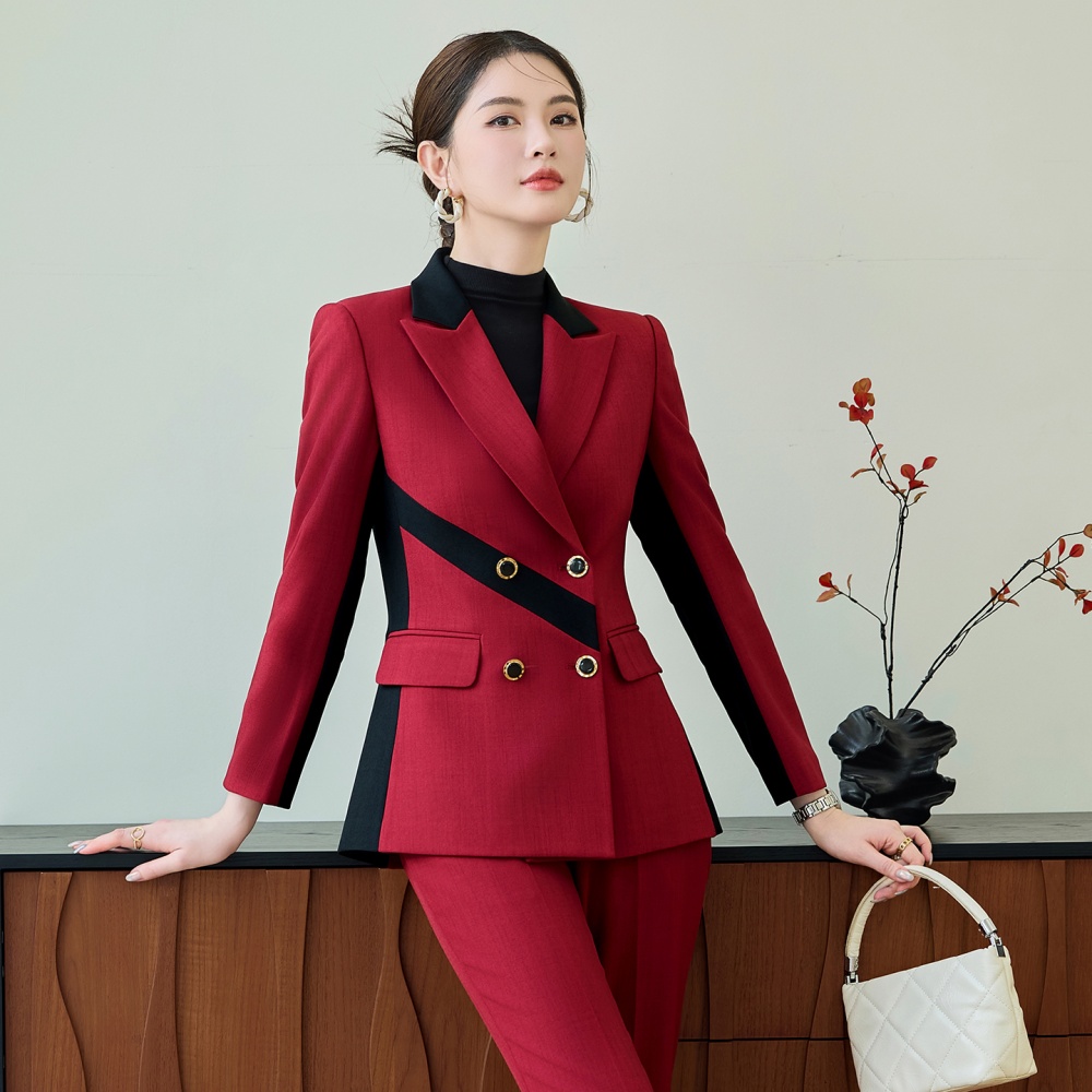 Autumn a buckle coat profession slim business suit