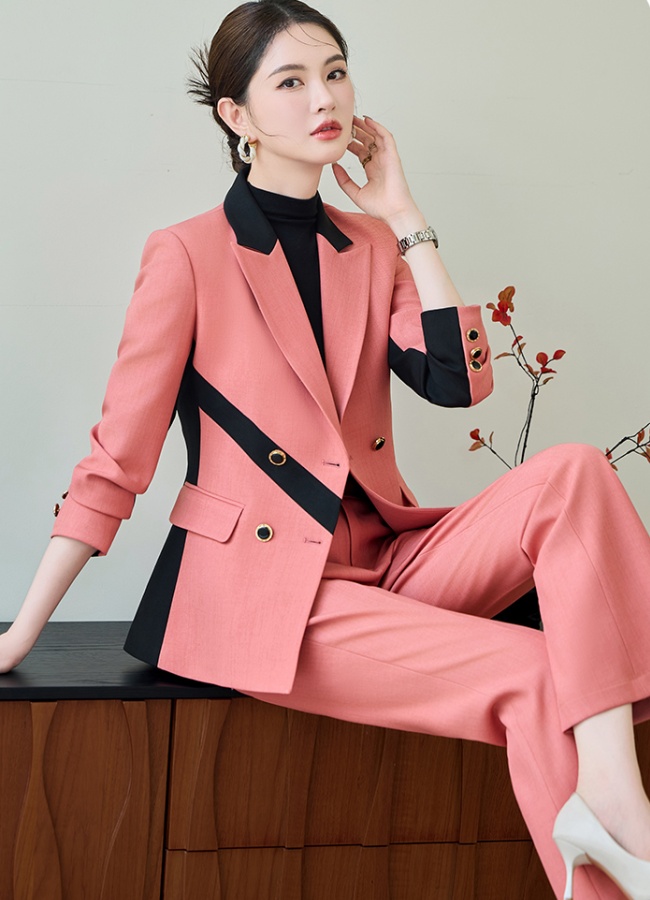 Autumn suit pants wedding coat 2pcs set for women