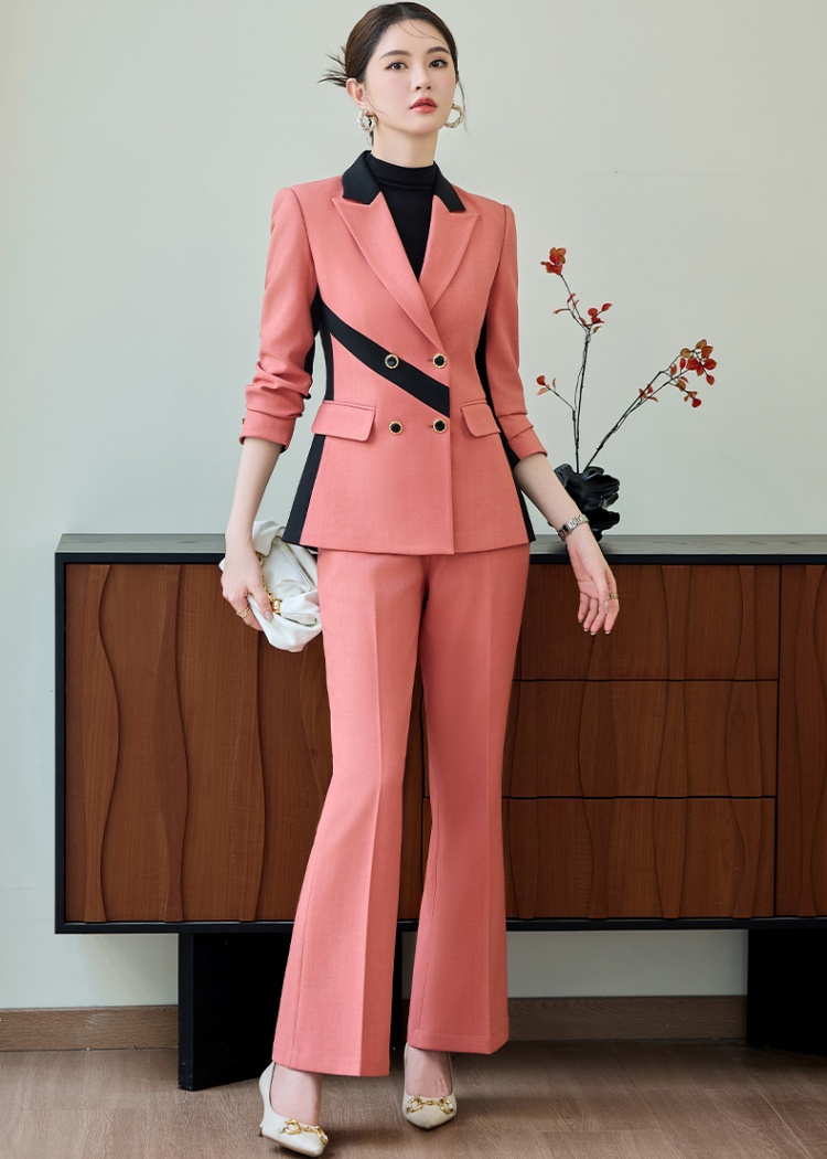 Autumn suit pants wedding coat 2pcs set for women
