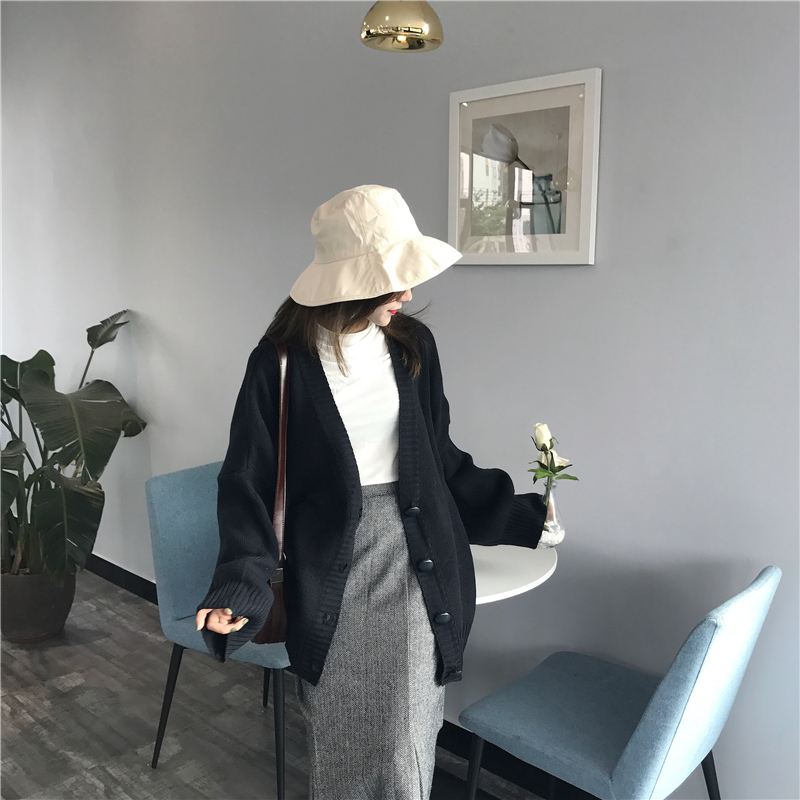 Loose autumn and winter sweater Korean style coat for women