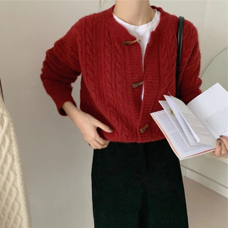 Spring short cardigan Korean style sweater for women