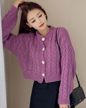Twist loose tops tender cardigan for women