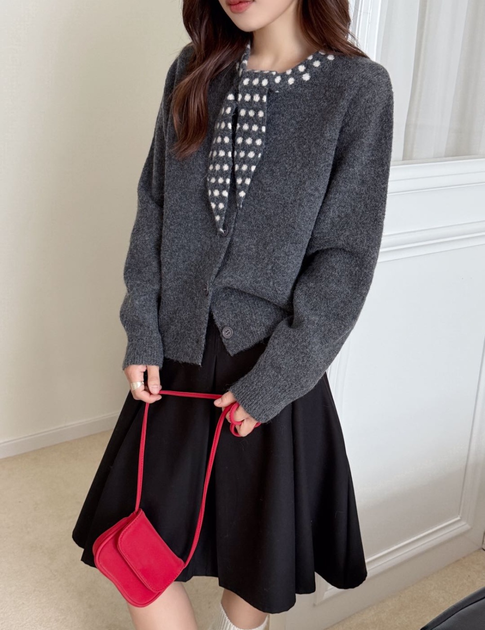 Long sleeve sweater Cover belly scarves for women