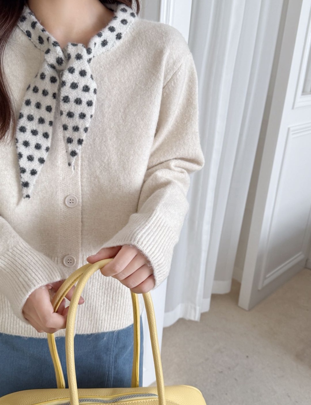 Long sleeve sweater Cover belly scarves for women