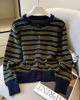 Korean style simple sweater all-match coat for women