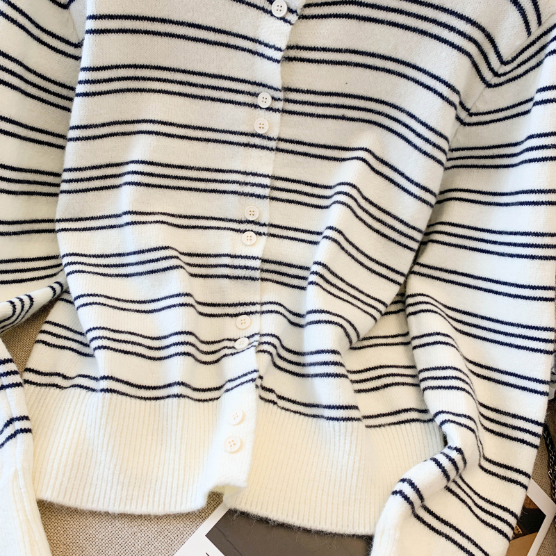 Korean style simple sweater all-match coat for women