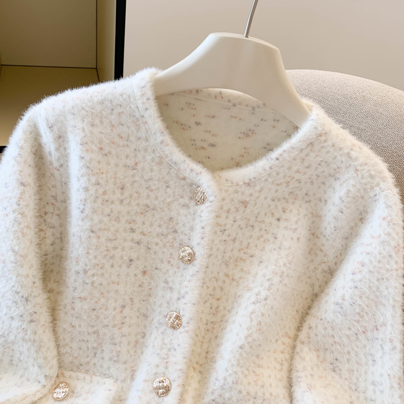 Chanelstyle temperament tops soft sweater for women