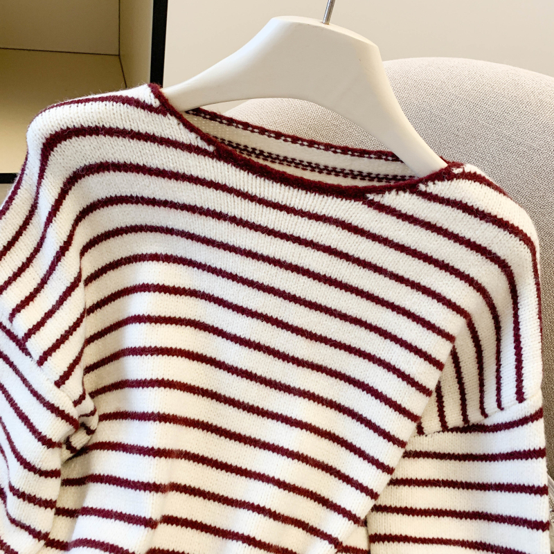 Loose pinched waist Korean style tops slim niche sweater