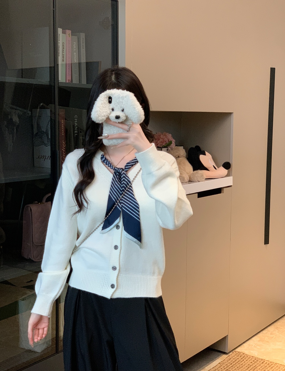 Slim loose autumn tops Korean style niche knitted sweater