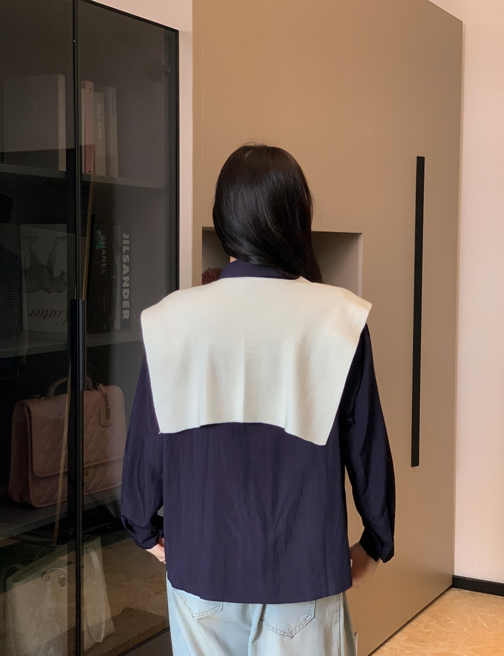 Casual unique shirt long sleeve tops 2pcs set