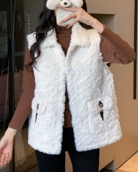 Show young fashion thick vest outside the ride all-match waistcoat