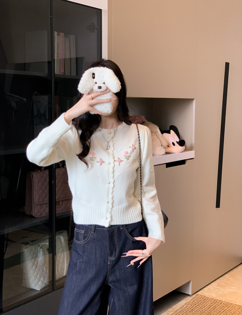 Stereoscopic sweater sweet cardigan for women