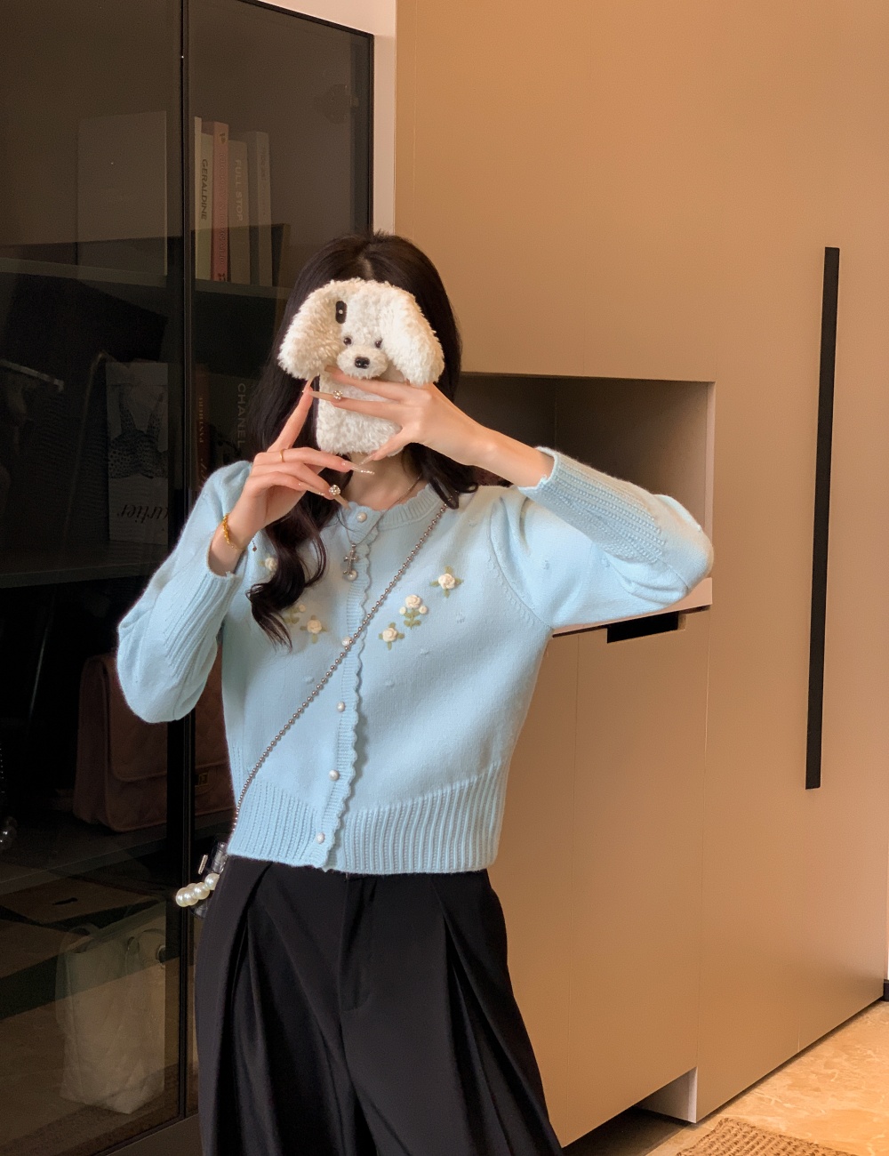 Stereoscopic sweater sweet cardigan for women