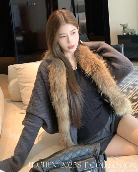 Korean style long sleeve sweater knitted coat