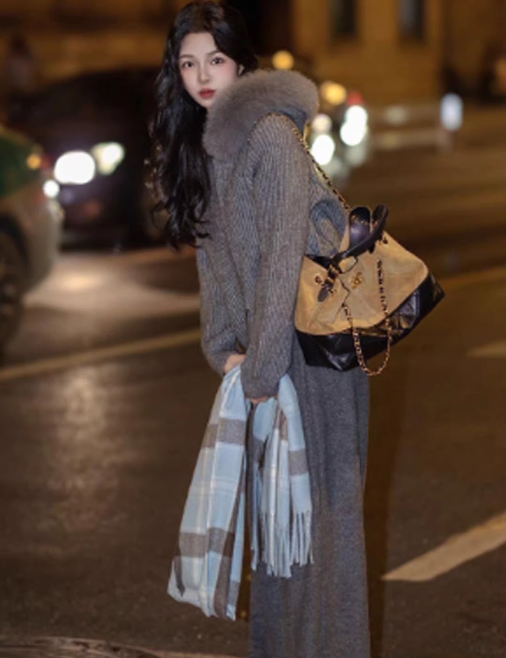 Hooded lazy coat autumn and winter sweater for women