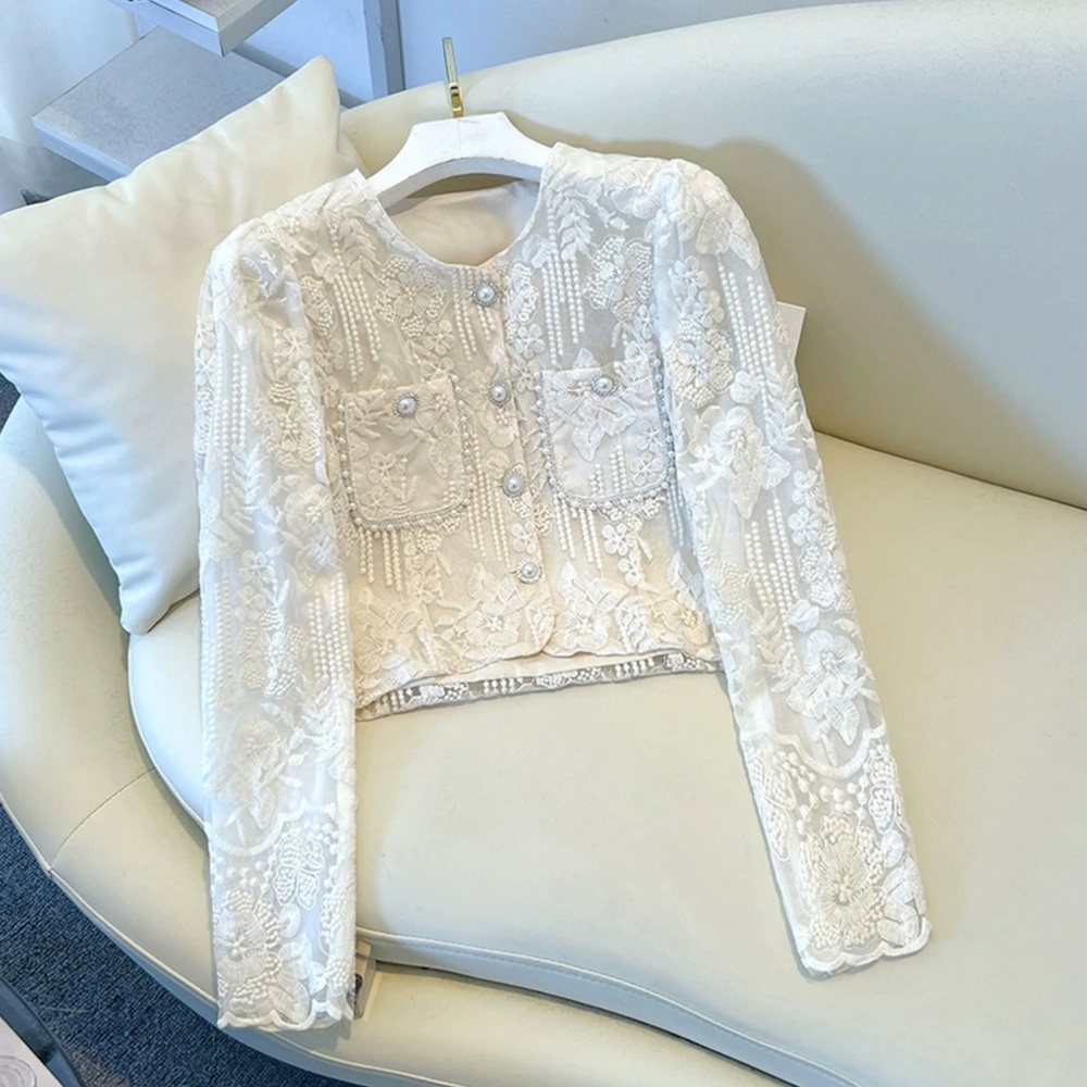 Ladies lace autumn and winter chanelstyle skirt 2pcs set