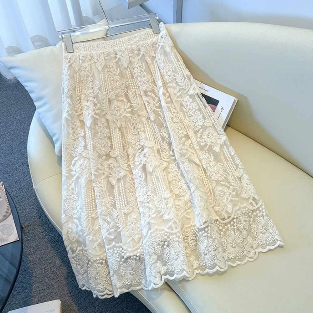 Ladies lace autumn and winter chanelstyle skirt 2pcs set