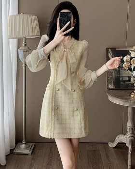 Temperament niche Pseudo-two dress for women