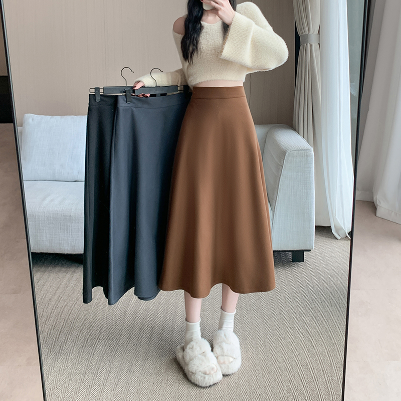 All-match big skirt high waist large yard skirt
