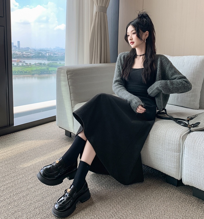 All-match big skirt high waist large yard skirt