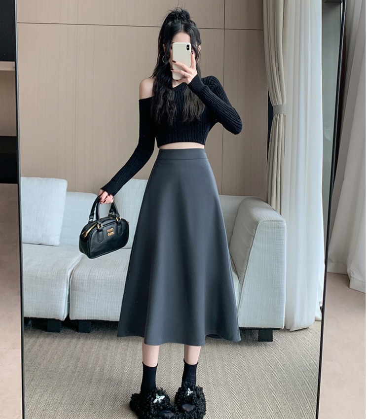 All-match big skirt high waist large yard skirt