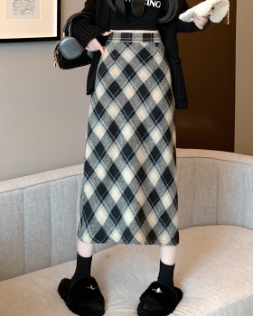 Autumn and winter A-line winter slim skirt for women