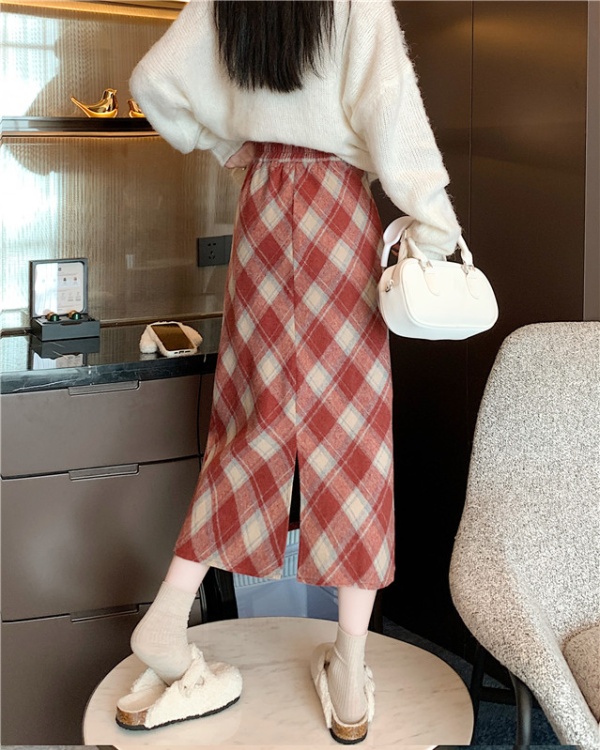 Autumn and winter A-line winter slim skirt for women